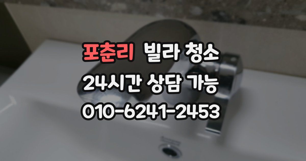 포춘리 빌라 청소