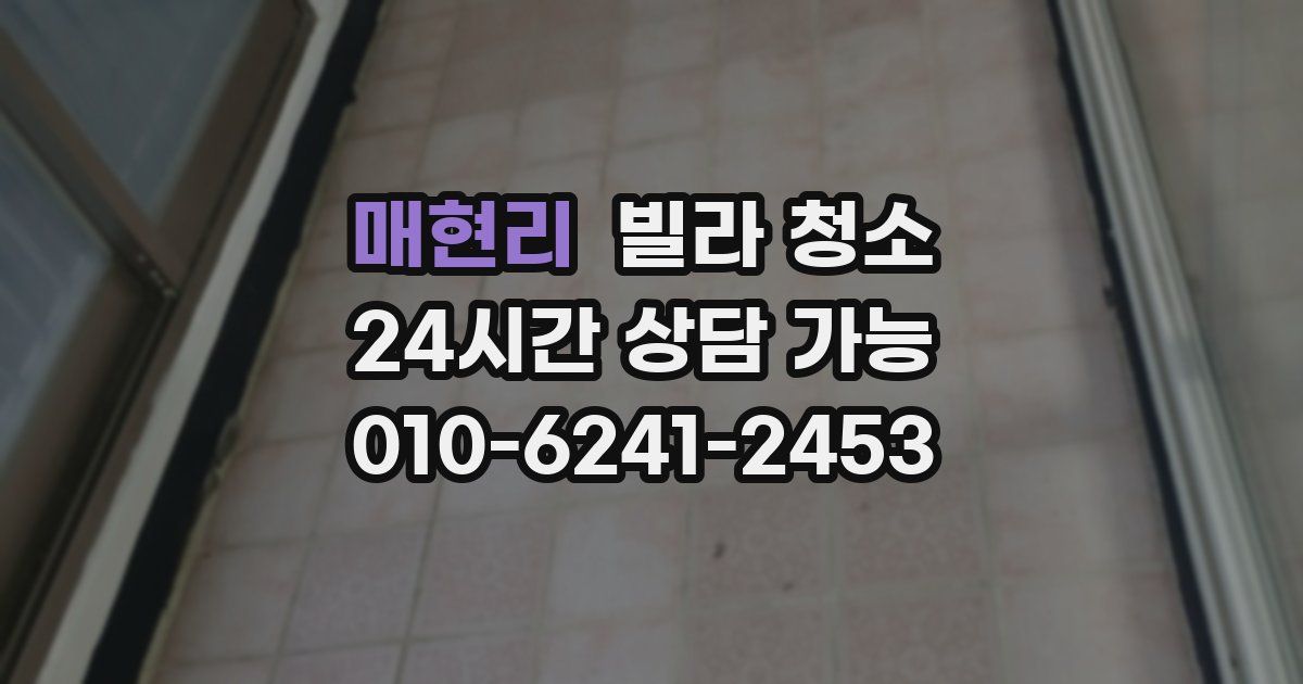 매현리 빌라 청소