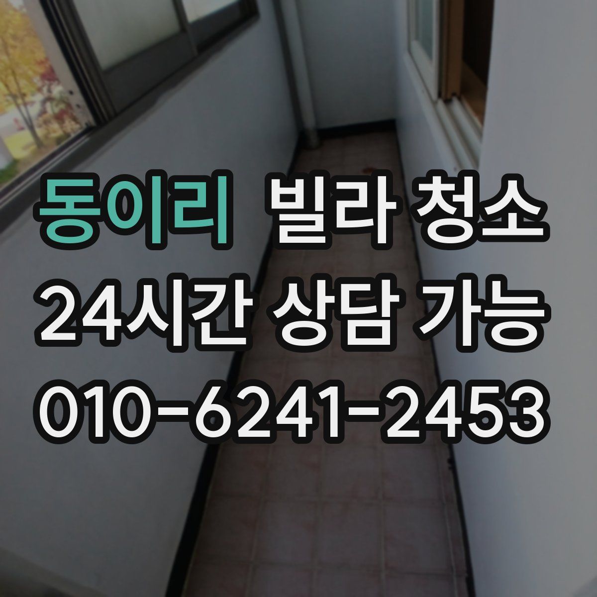 동이리 빌라 청소