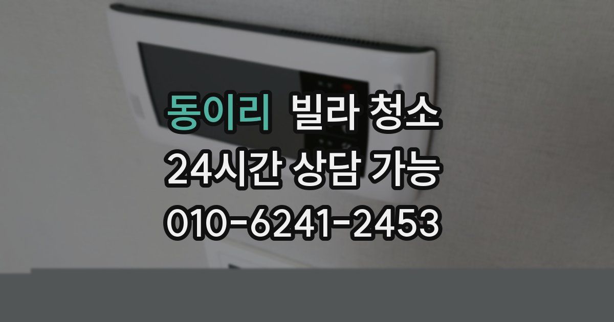 동이리 빌라 청소