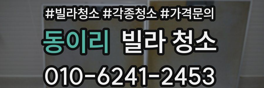 동이리 빌라 청소