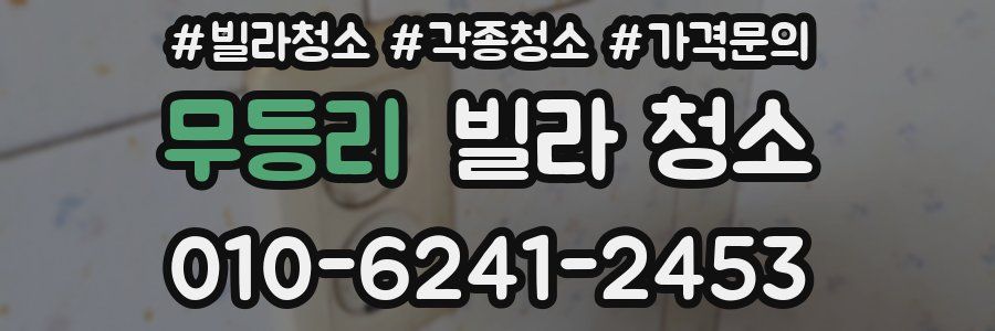 무등리 빌라 청소