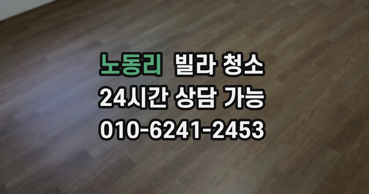 노동리 빌라 청소