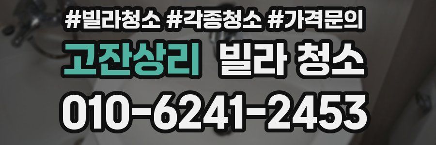 고잔상리 빌라 청소