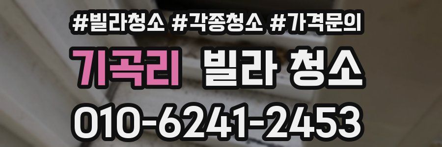 기곡리 빌라 청소