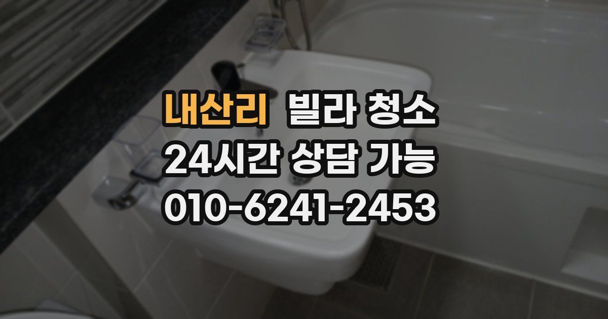 내산리 빌라 청소