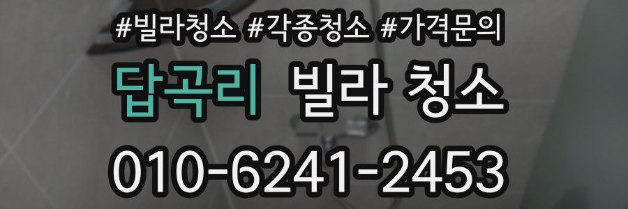 답곡리 빌라 청소