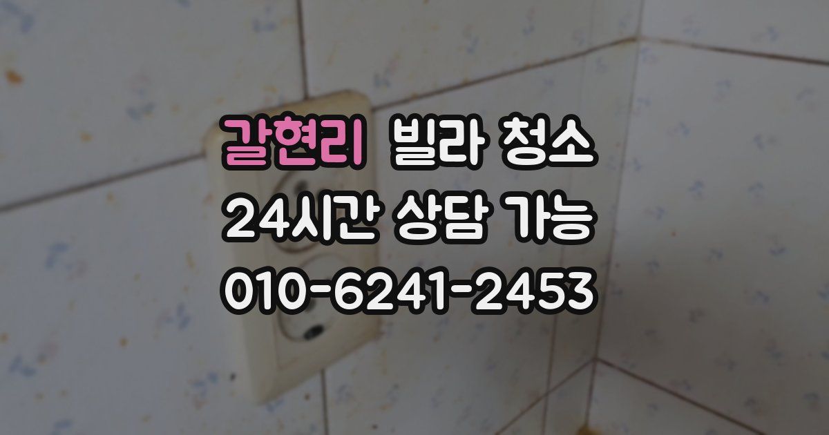 갈현리 빌라 청소