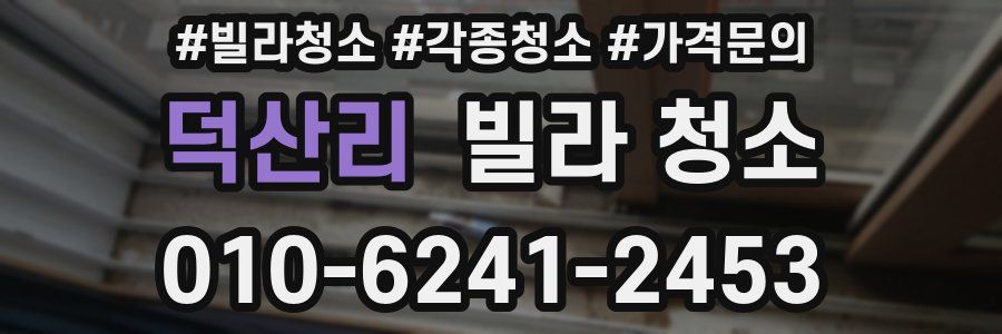 덕산리 빌라 청소