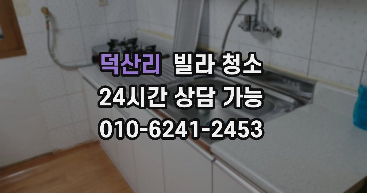 덕산리 빌라 청소