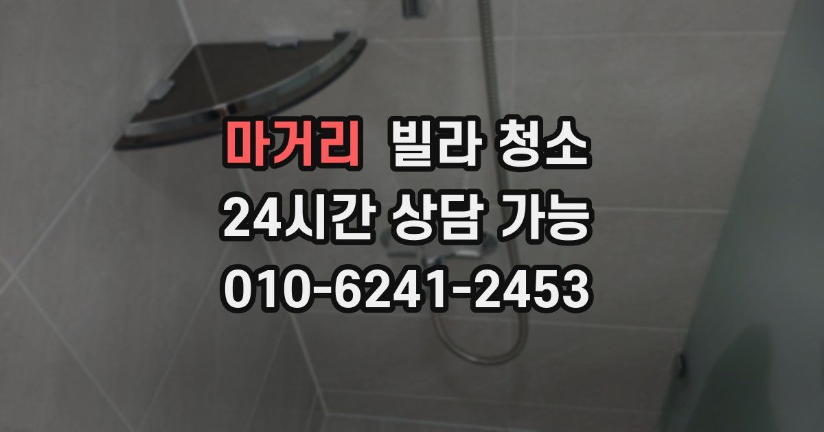 마거리 빌라 청소