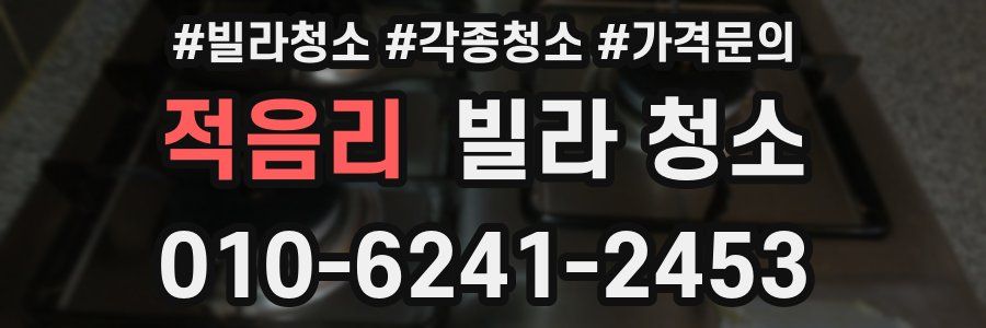 적음리 빌라 청소