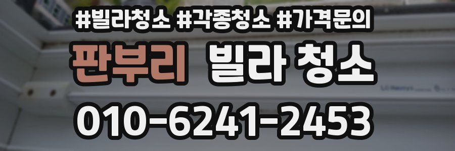 판부리 빌라 청소