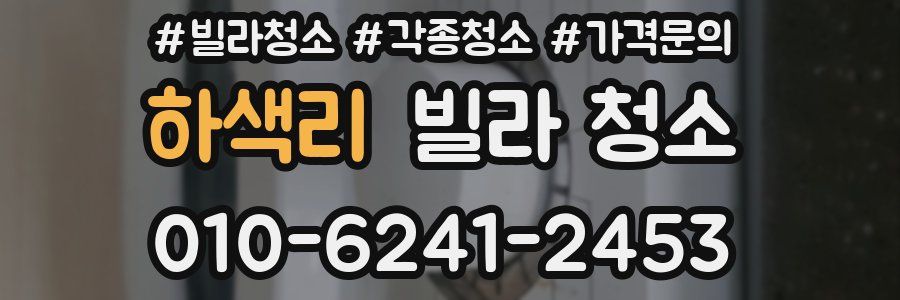 하색리 빌라 청소