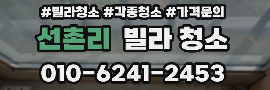 선촌리 빌라 청소