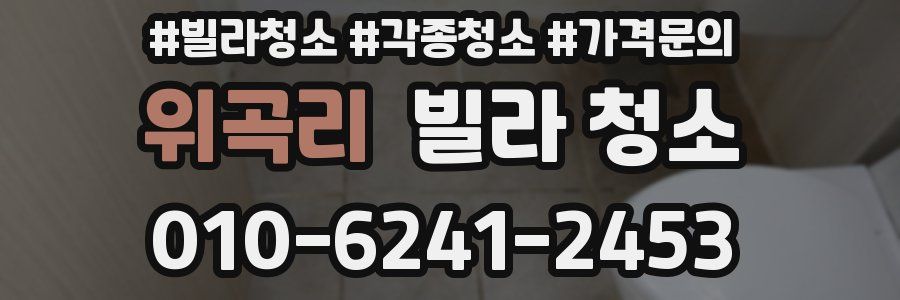 위곡리 빌라 청소