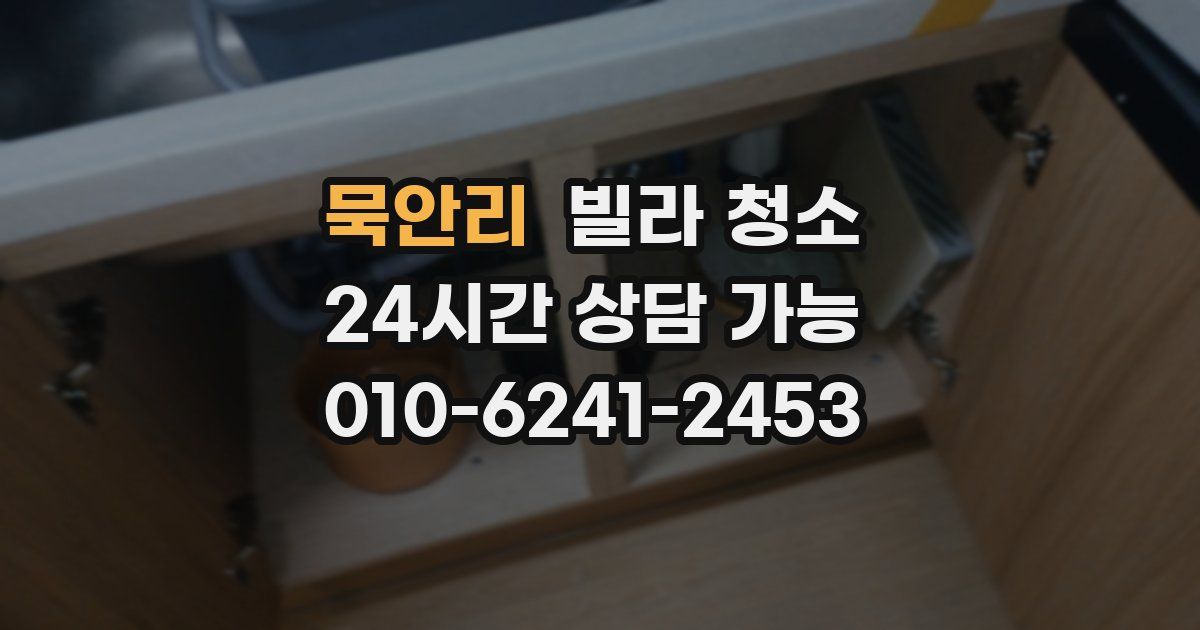 묵안리 빌라 청소