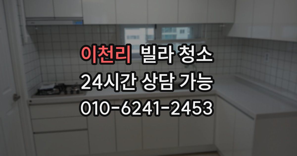 이천리 빌라 청소