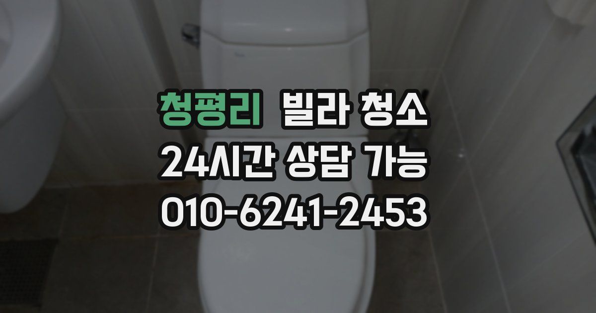 청평리 빌라 청소