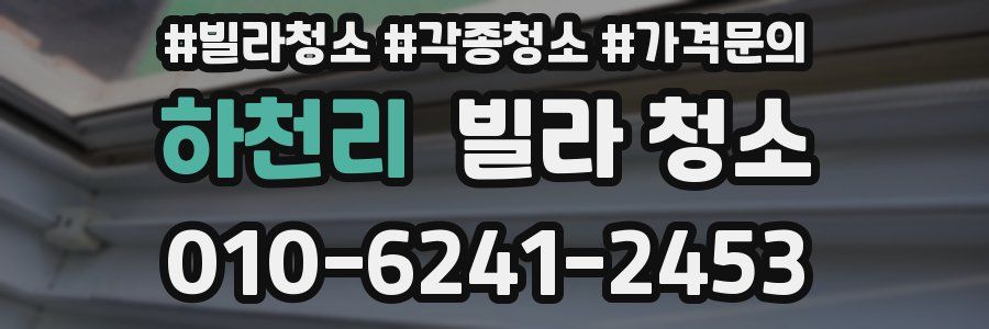 하천리 빌라 청소