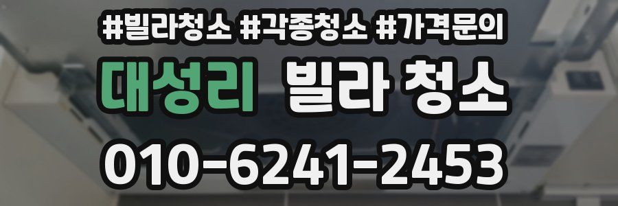 대성리 빌라 청소