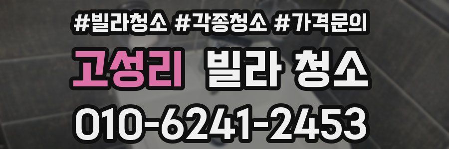 고성리 빌라 청소