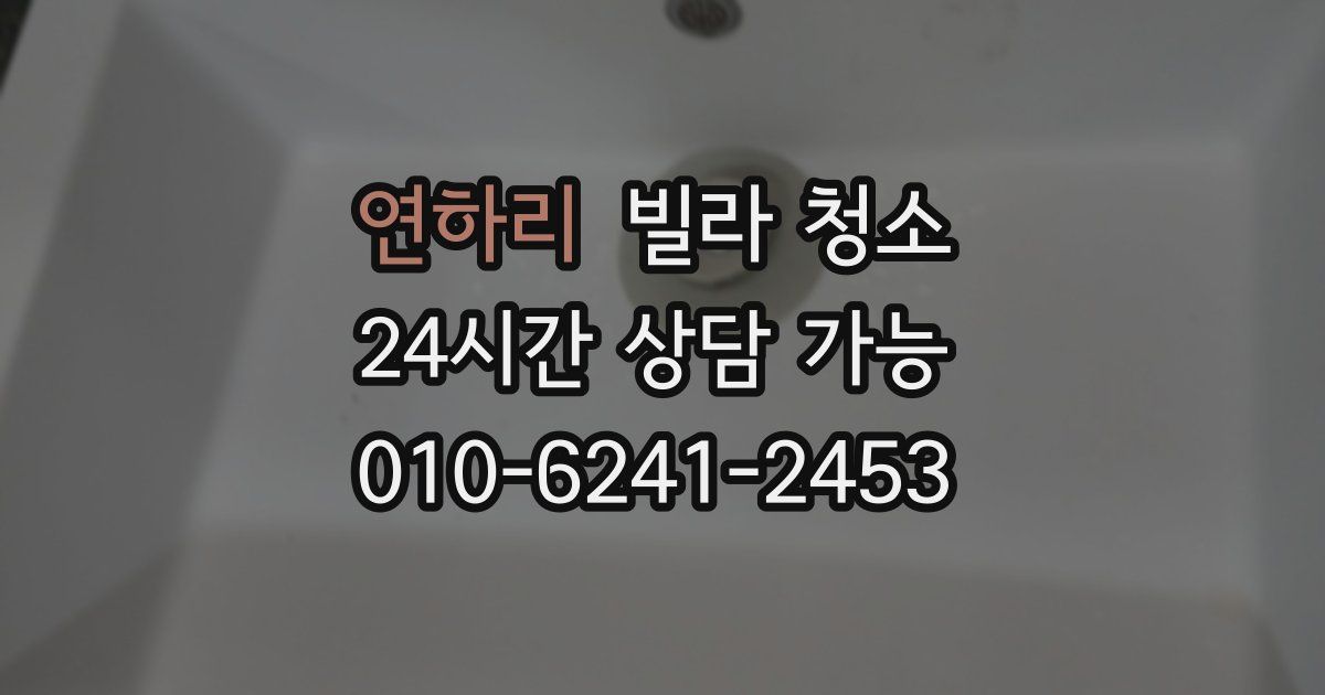 연하리 빌라 청소