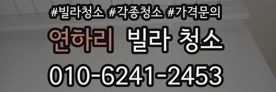연하리 빌라 청소