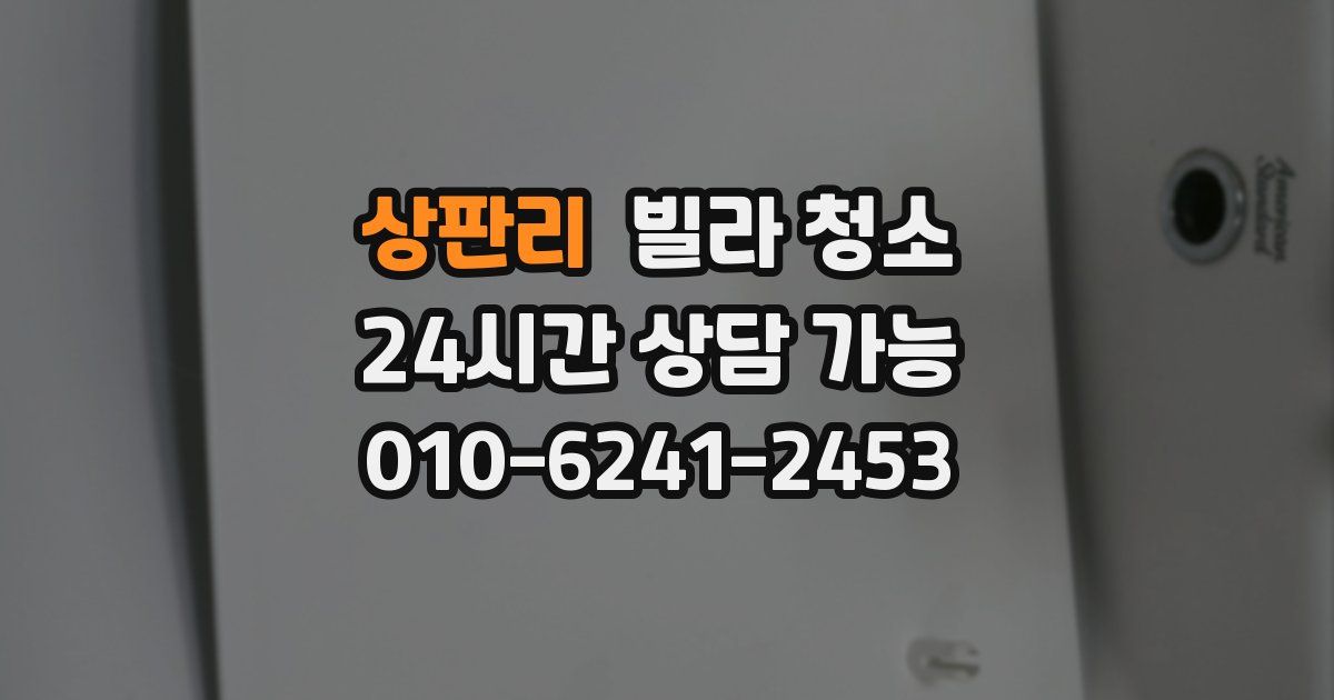 상판리 빌라 청소