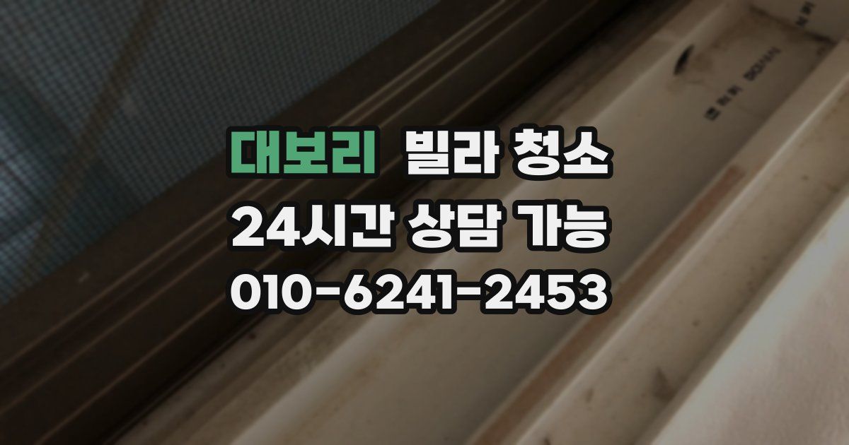 대보리 빌라 청소