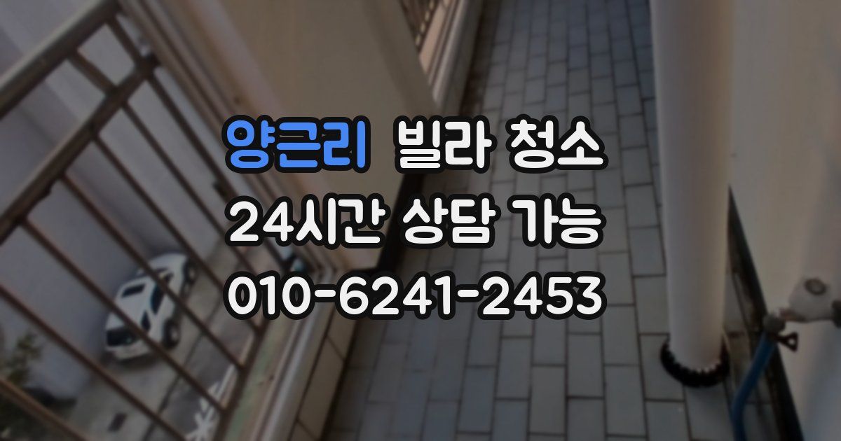 양근리 빌라 청소