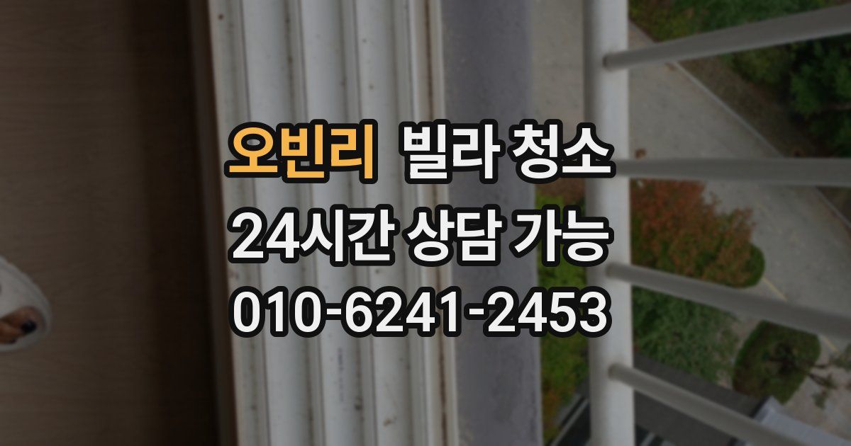 오빈리 빌라 청소