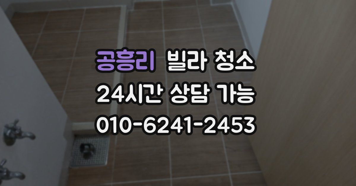 공흥리 빌라 청소