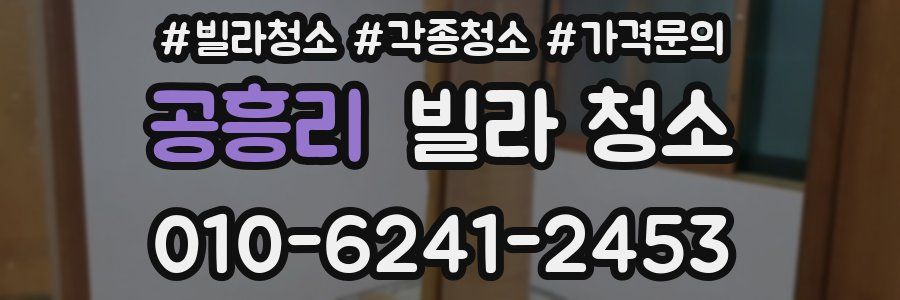 공흥리 빌라 청소