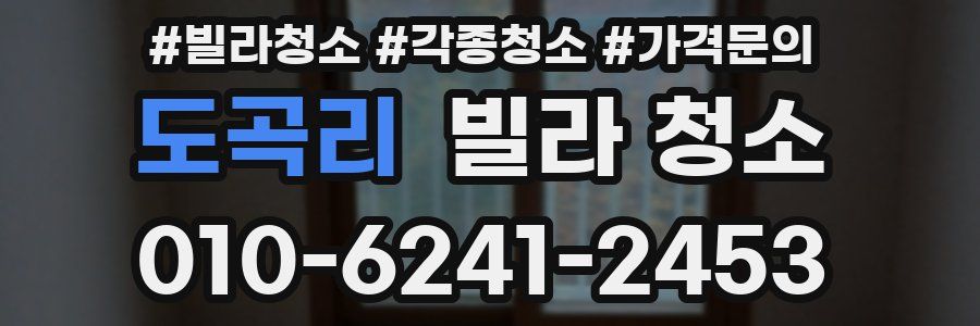 도곡리 빌라 청소