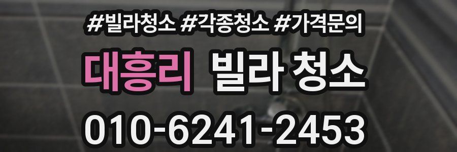 대흥리 빌라 청소