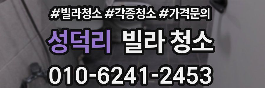 성덕리 빌라 청소