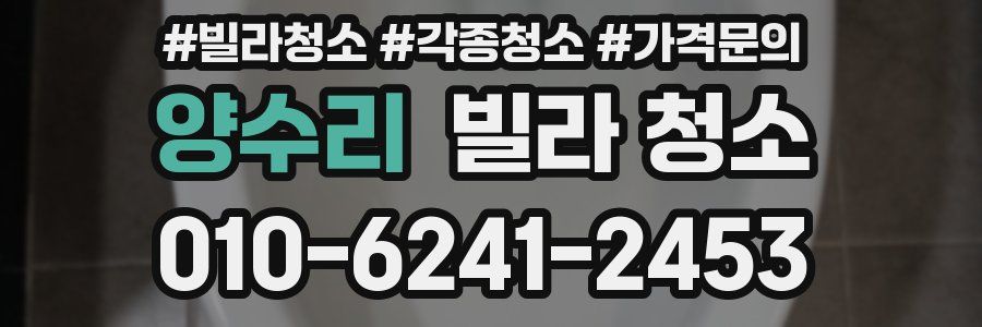 양수리 빌라 청소