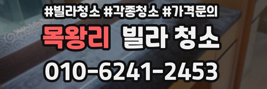 목왕리 빌라 청소