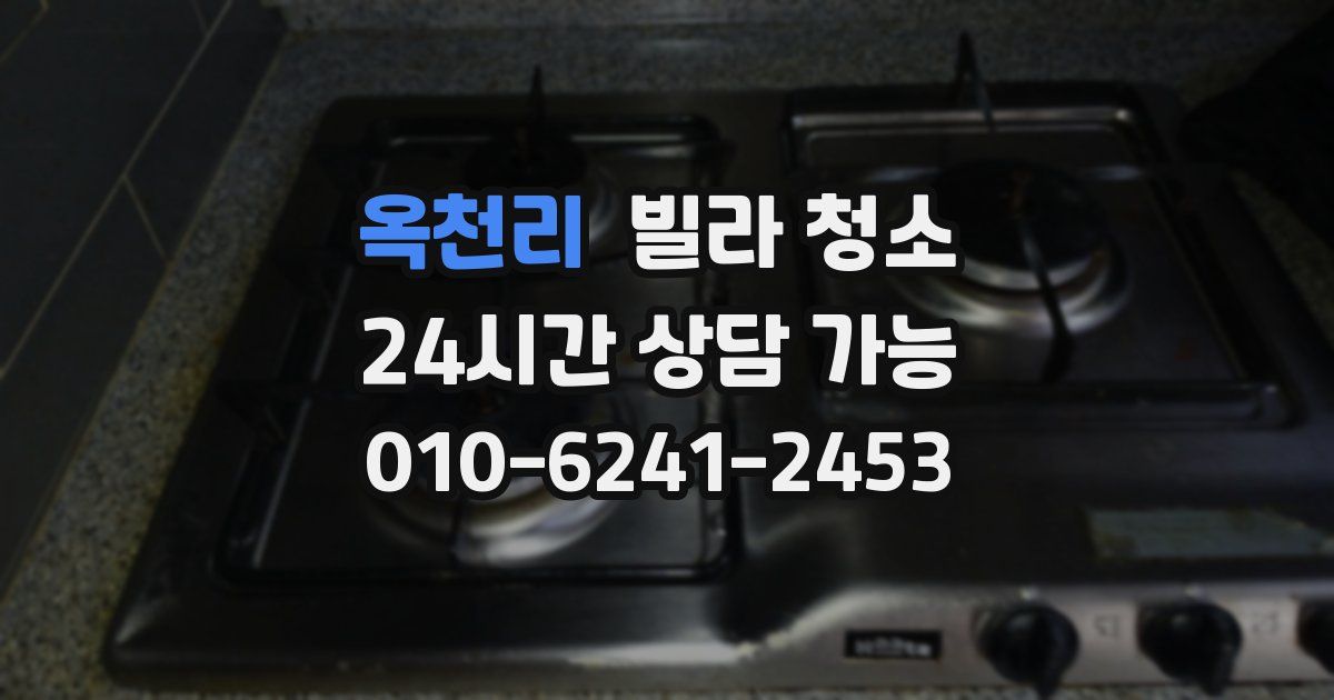 옥천리 빌라 청소