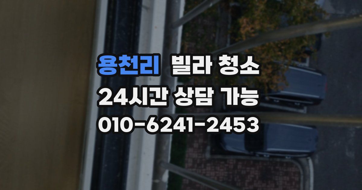 용천리 빌라 청소