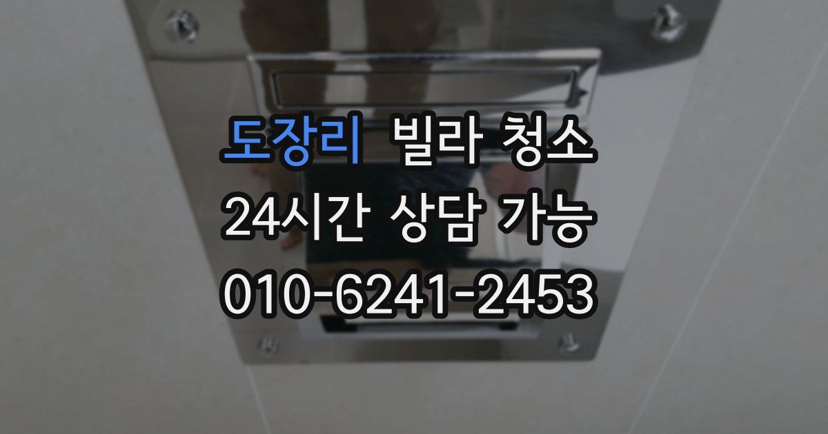 도장리 빌라 청소