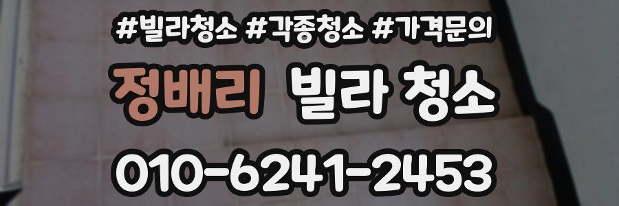 정배리 빌라 청소