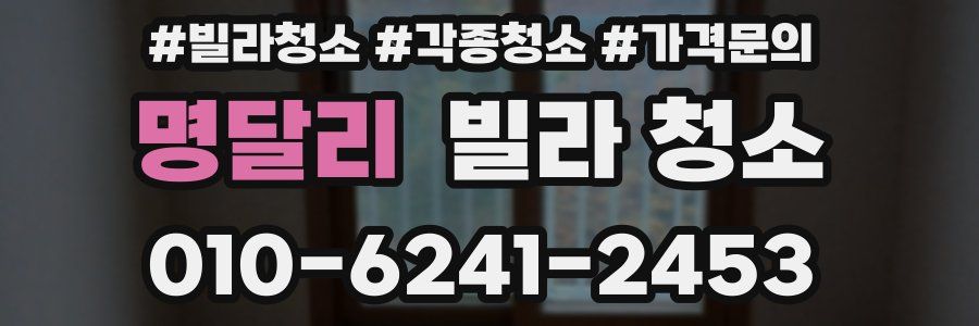 명달리 빌라 청소