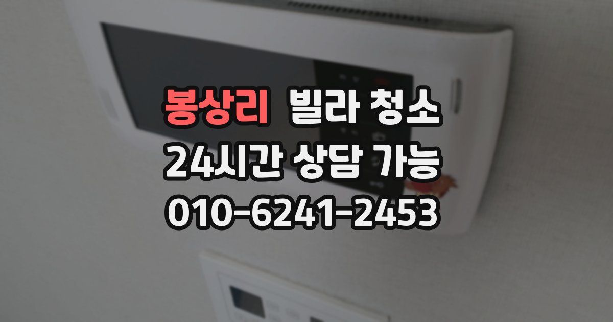 봉상리 빌라 청소