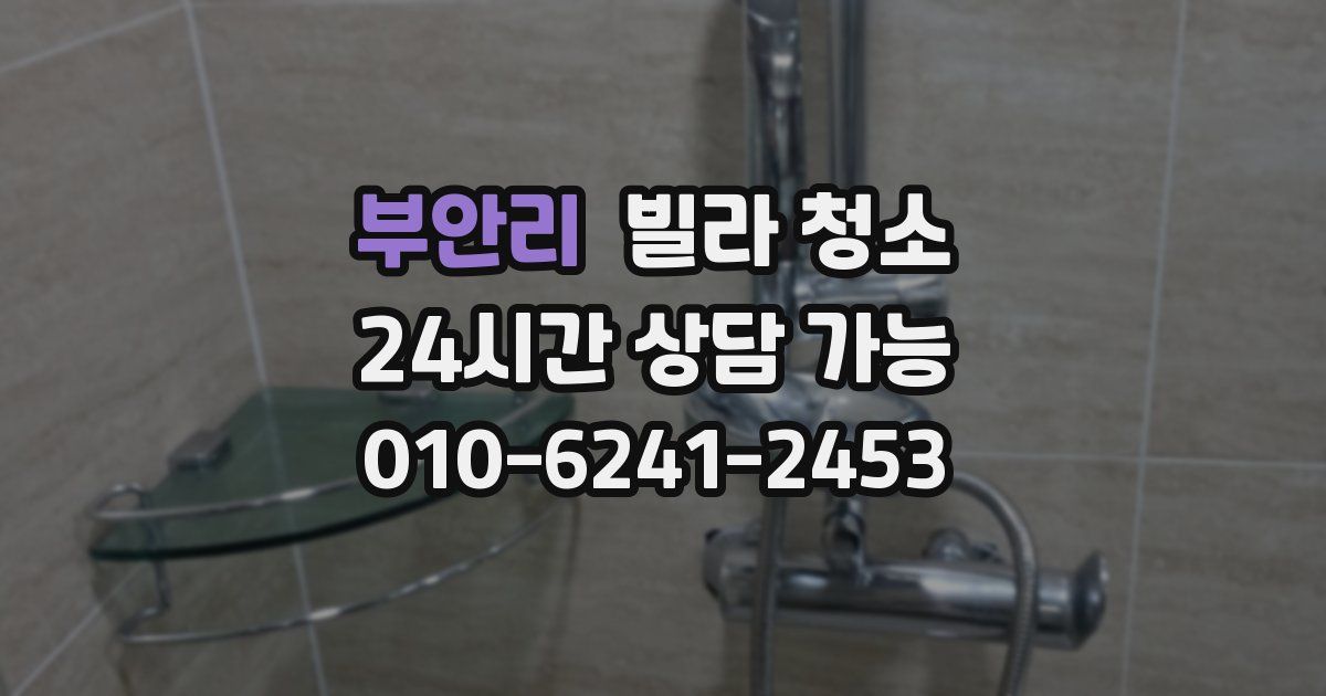 부안리 빌라 청소