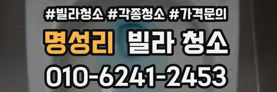 명성리 빌라 청소