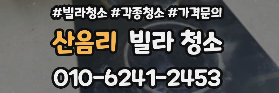 산음리 빌라 청소