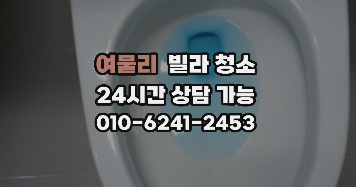 여물리 빌라 청소