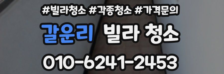 갈운리 빌라 청소